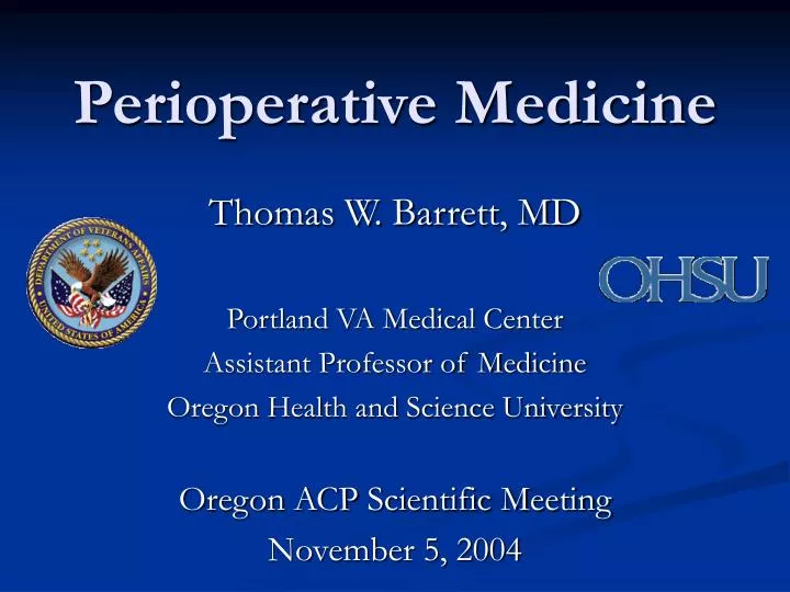 perioperative medicine