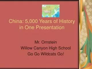 China: 5,000 Years of History in One Presentation