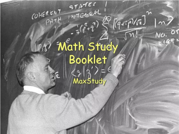 math study booklet