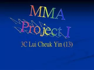 MMA Project I