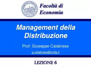 management della distribuzione