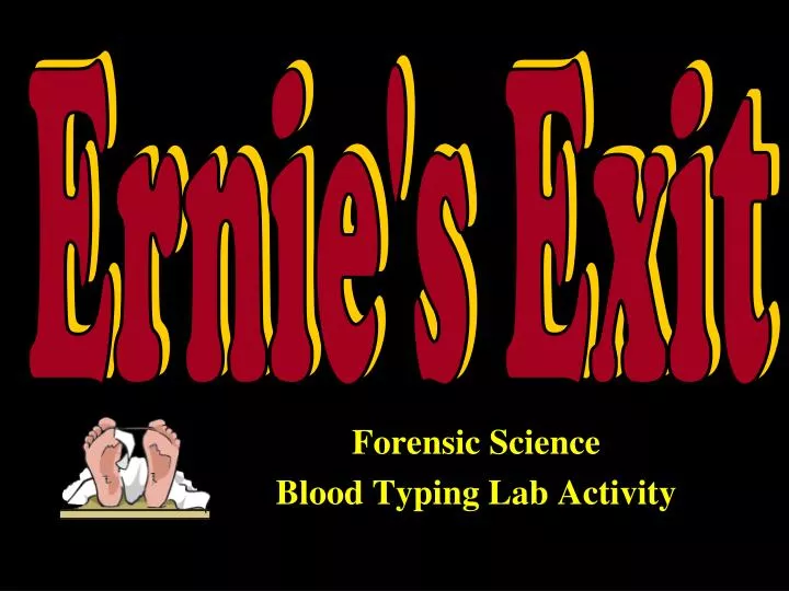 forensic science blood typing lab activity