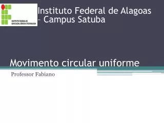 movimento circular uniforme
