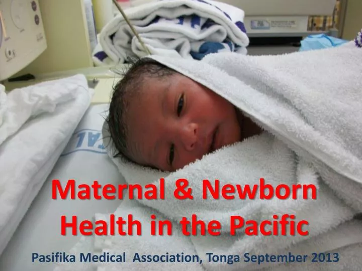 maternal newborn health in the pacific