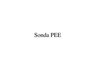 sonda pee