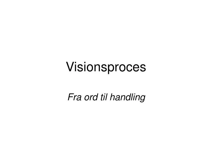 visionsproces