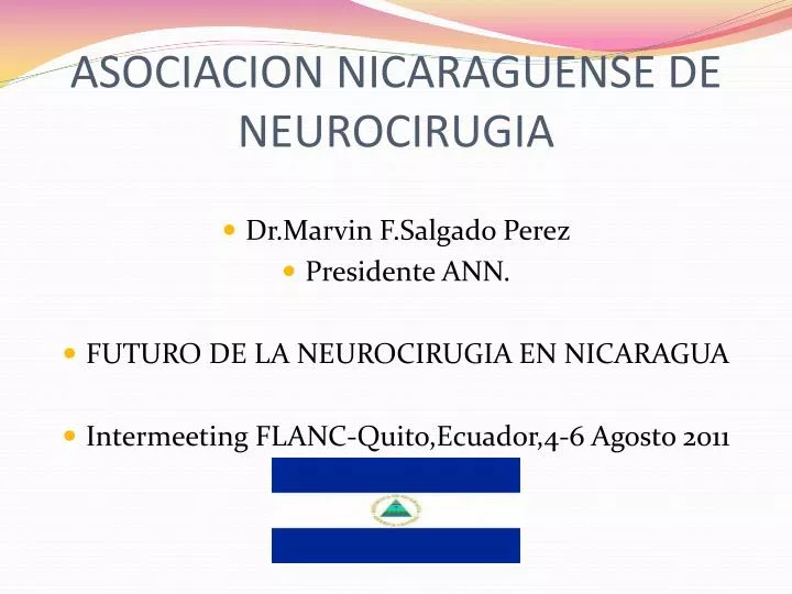 asociacion nicaraguense de neurocirugia