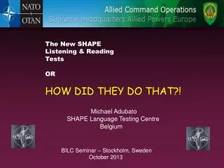 The New SHAPE Listening &amp; Reading Tests OR HOW DID THEY DO THAT?!