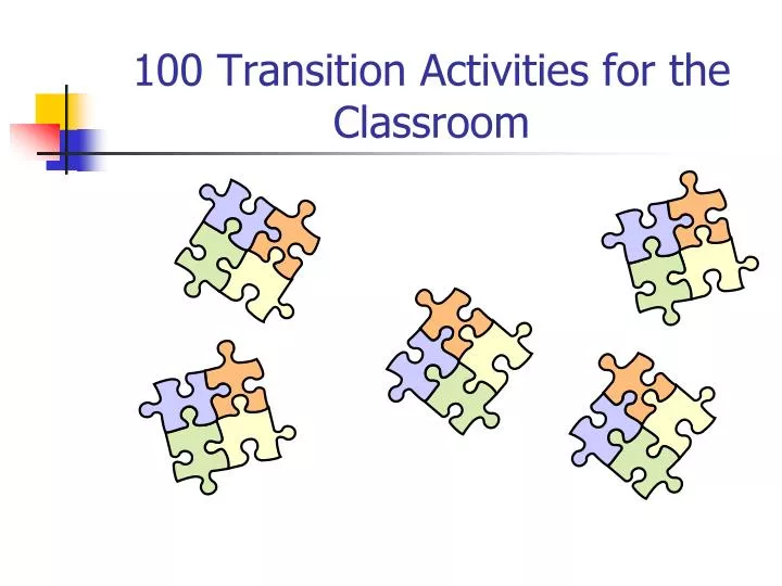 100 transition activities for the classroom