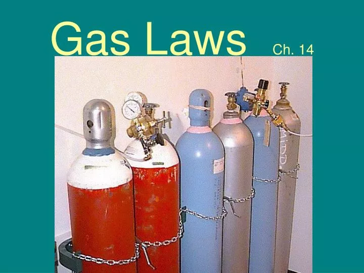 gas laws ch 14