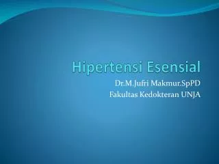 hipertensi esensial
