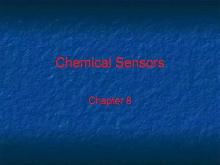 chemical sensors