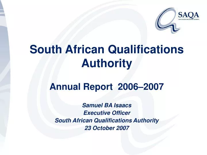 south african qualifications authority