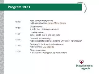 program 19 11