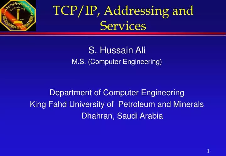 tcp ip addressing and services