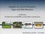 Recent Findings on Tegu and Nile Monitor Diets: Insights from Florida Research - slide 1