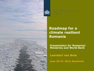 Roadmap for a climate resilient Romania