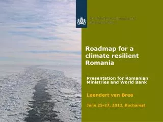 roadmap for a climate resilient romania