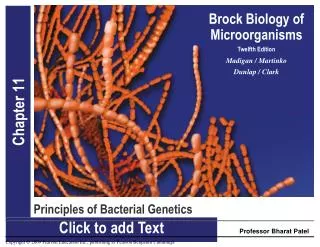 Principles of Bacterial Genetics