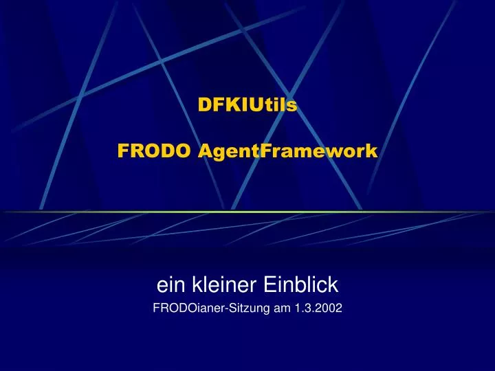 dfkiutils frodo agentframework