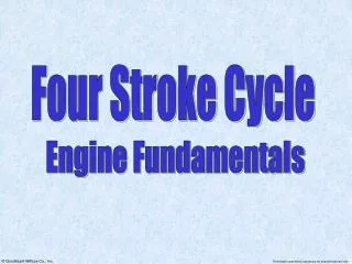 Four Stroke Cycle