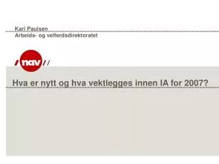 kari paulsen arbeids og velferdsdirektoratet