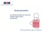 Stroke prevention - slide 1