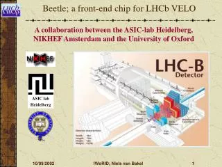 Beetle; a front-end chip for LHCb VELO