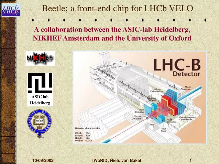 beetle a front end chip for lhcb velo