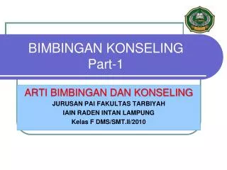 bimbingan konseling part 1