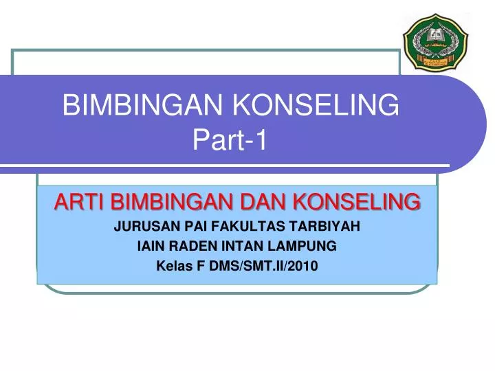 bimbingan konseling part 1