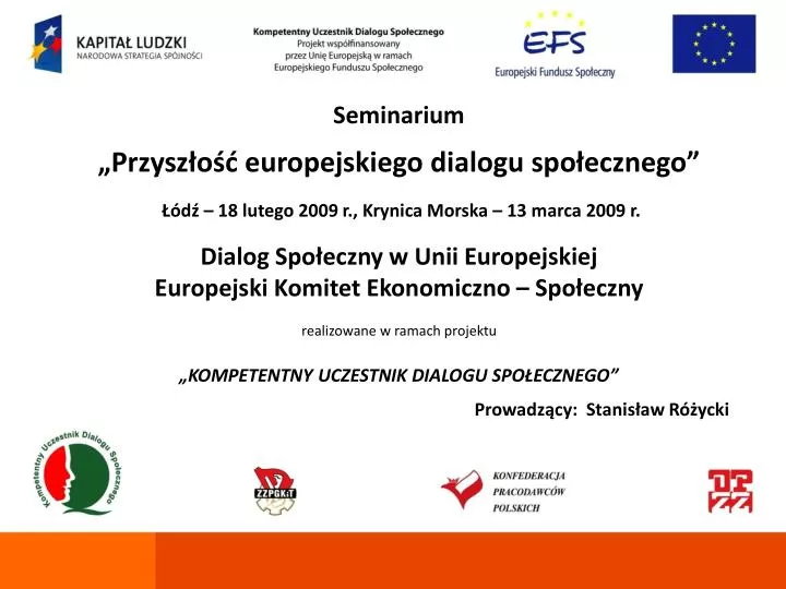 dialog spo eczny w unii europejskiej