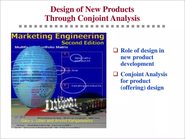 design of new products through conjoint analysis