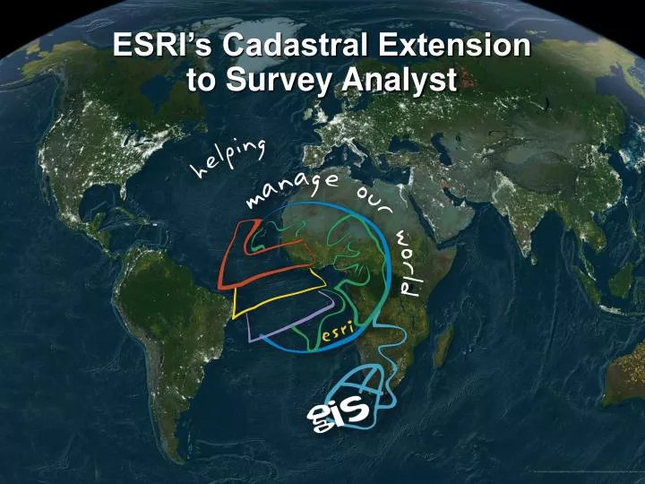 esri s cadastral extension to survey analyst