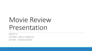 Movie Review Presentation