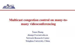 Multicast congestion control on many-to-many videoconferencing
