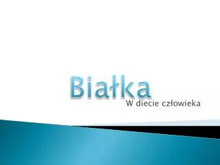 w diecie cz owieka