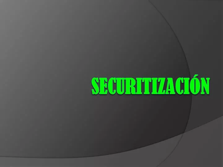 securitizaci n