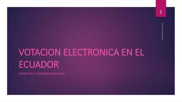 votacion electronica en el ecuador