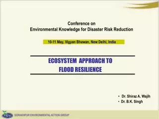 Conference on Environmental Knowledge for Disaster Risk Reduction
