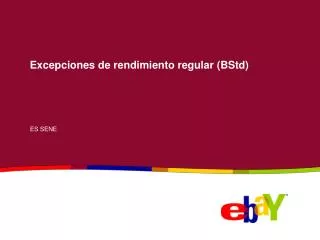 excepciones de rendimiento regular bstd