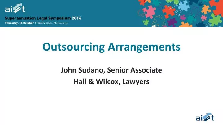 outsourcing arrangements