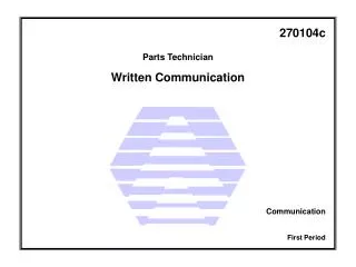 Figure 1 - Written communication.