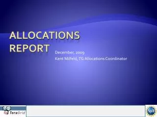 Allocations Report