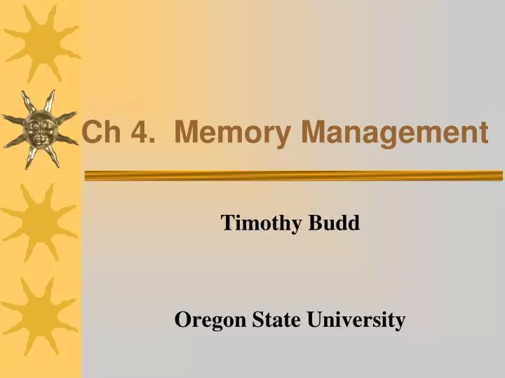 ch 4 memory management