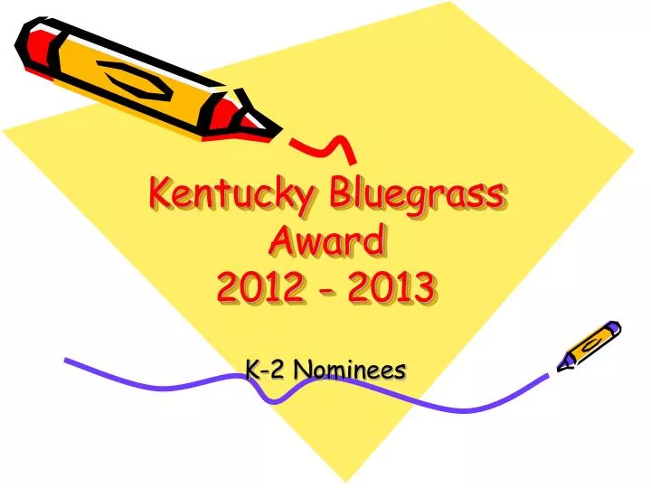 kentucky bluegrass award 2012 2013