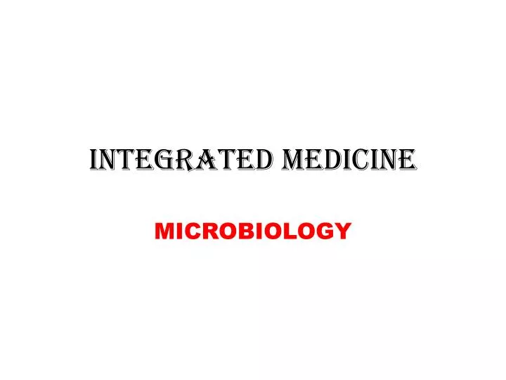 integrated medicine