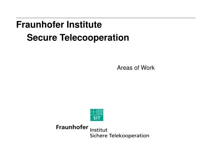 fraunhofer institute secure telecooperation