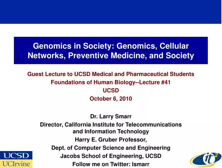 genomics in society genomics cellular networks preventive medicine and society