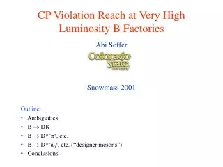 CP Violation Reach at Very High Luminosity B Factories